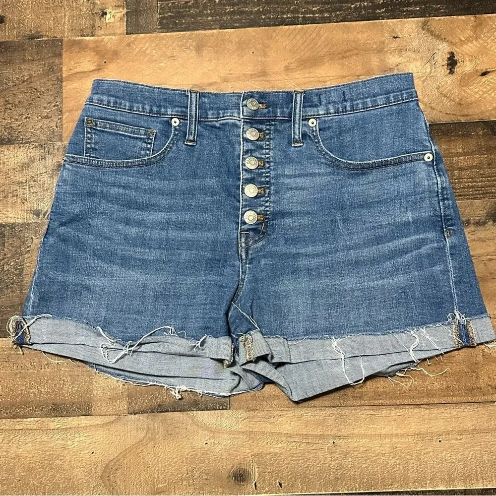 Madewell High-Rise Denim Shorts - Picture 1 of 6
